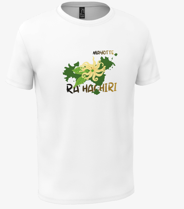 T-shirt Mayotte Personnalisé fleur