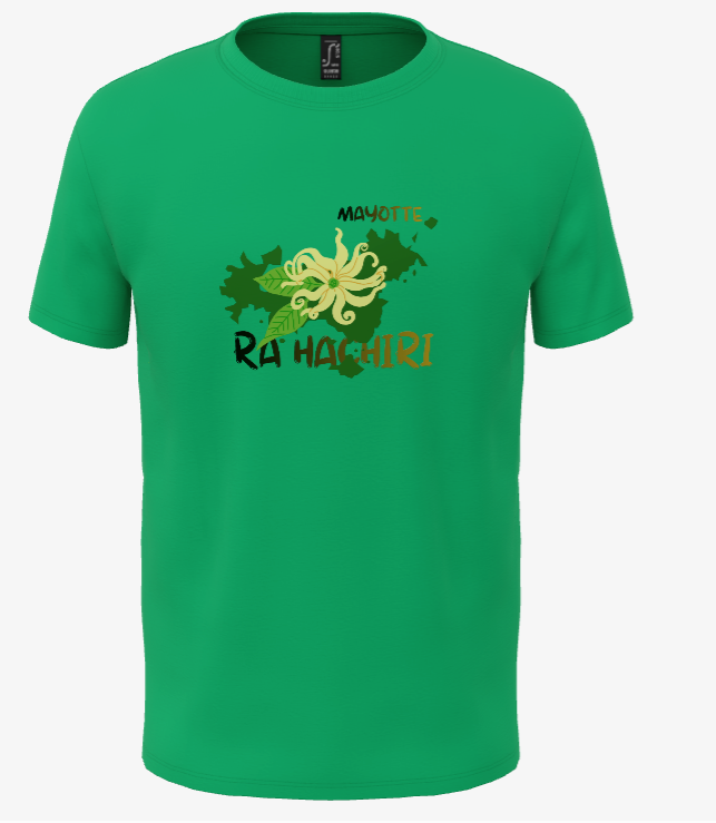 T-shirt Mayotte Personnalisé fleur