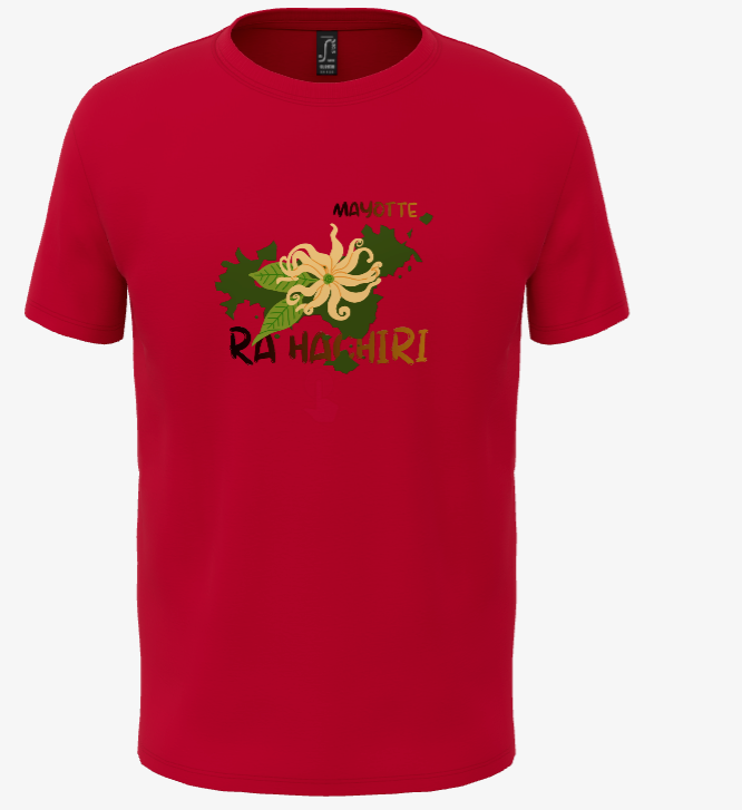 T-shirt Mayotte Personnalisé fleur