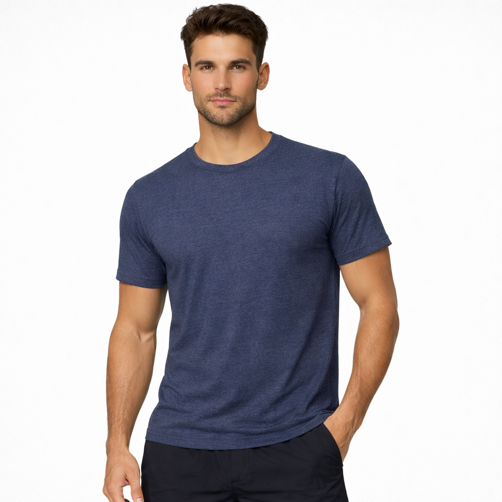 64000 - Softstyle® Ring Spun T-Shirt - Heather Navy