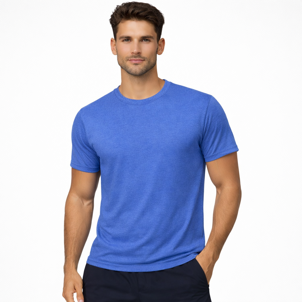 64000 - Softstyle® Ring Spun T-Shirt - Heather Royal