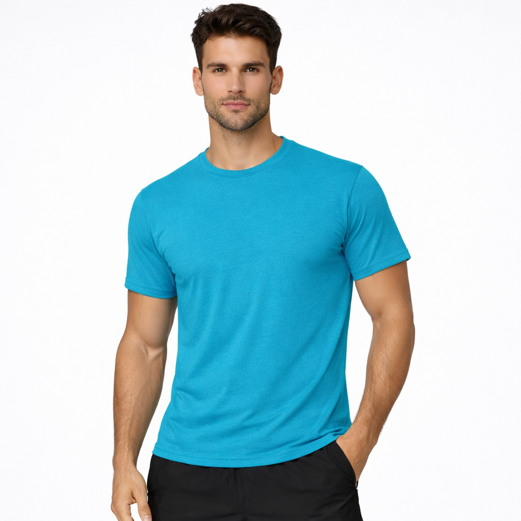 64000 - Softstyle® Ring Spun T-Shirt - Tropical Blue